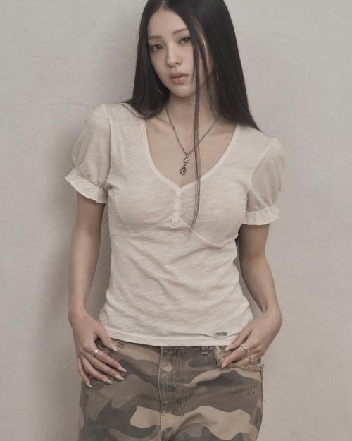 Puff Slub T-shirt (ivory)