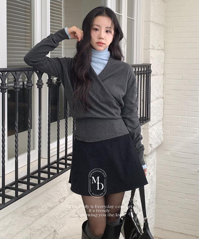 [오늘출발🚚] [#.무채색]  [#.출근룩]   [New Arrival]  모이 랩 니트