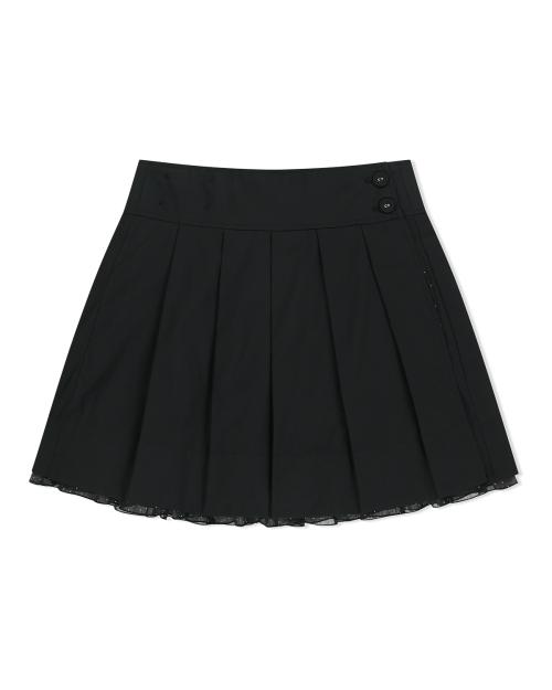 REVERSIBLE WRAP SKIRT (BLACK)