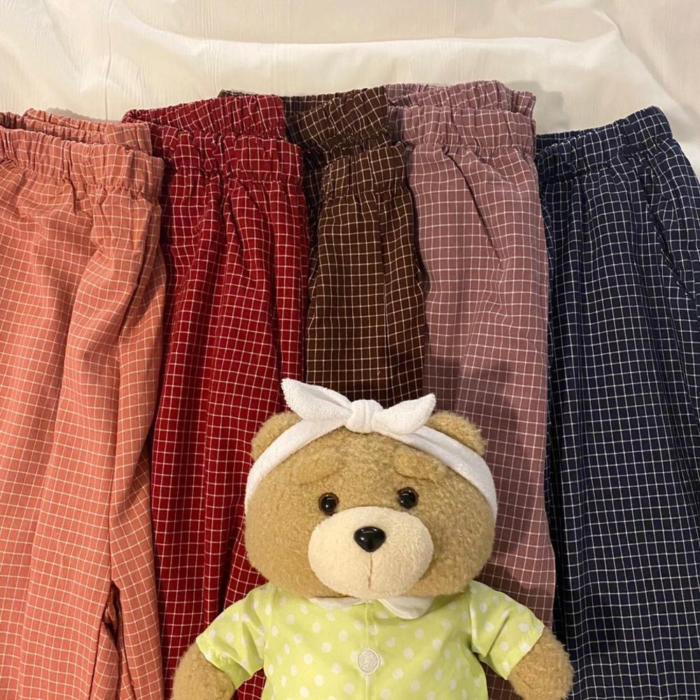 (커플잠옷) 데일리 체크파자마 파자마파티 플러드케이