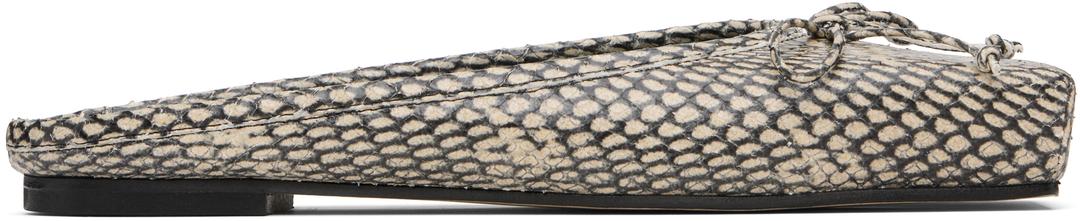 베이지 더 플랫 발레 뮬 플랫