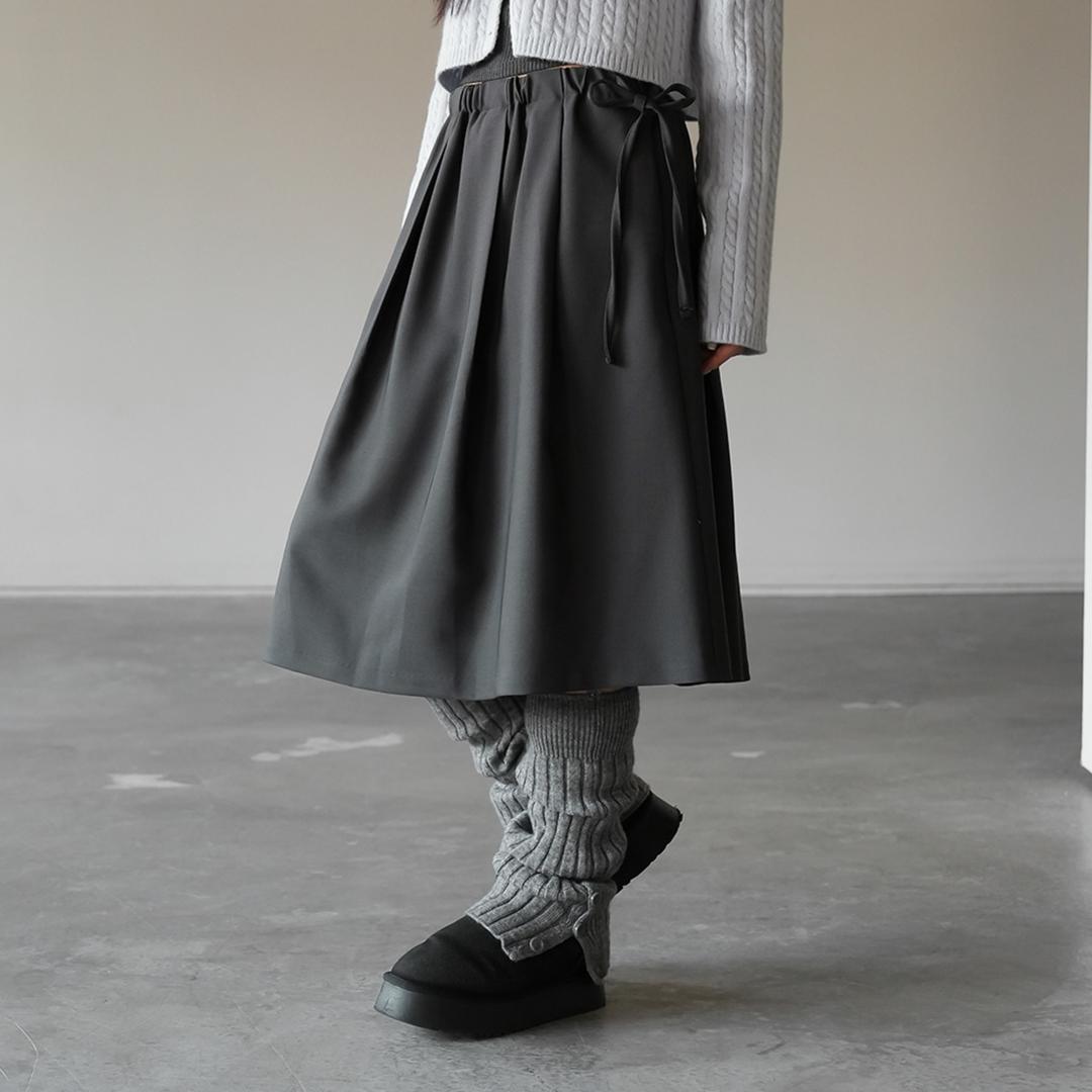 타이브 포켓 미디스커트