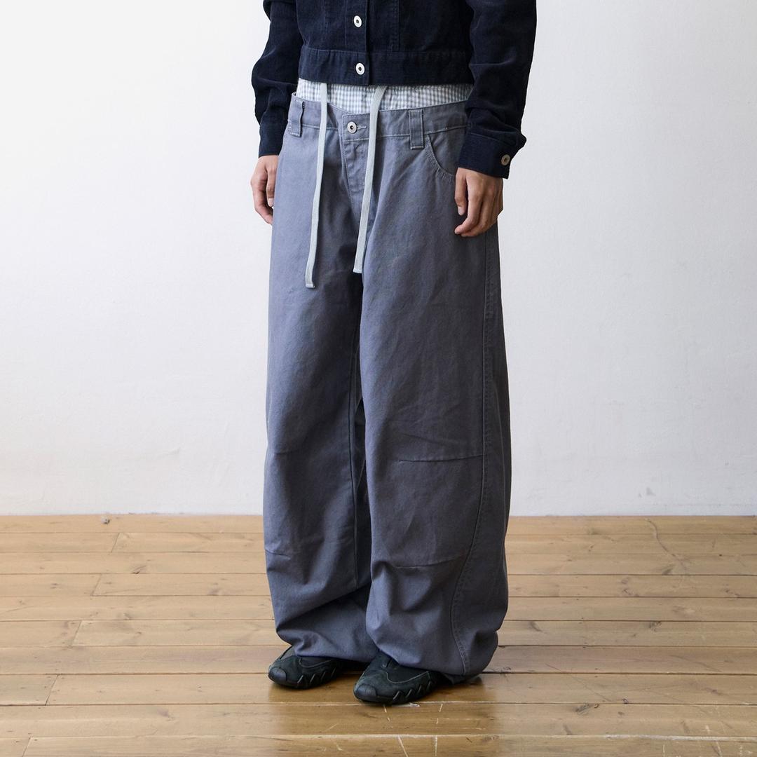TCM trunk layered pants (navy)