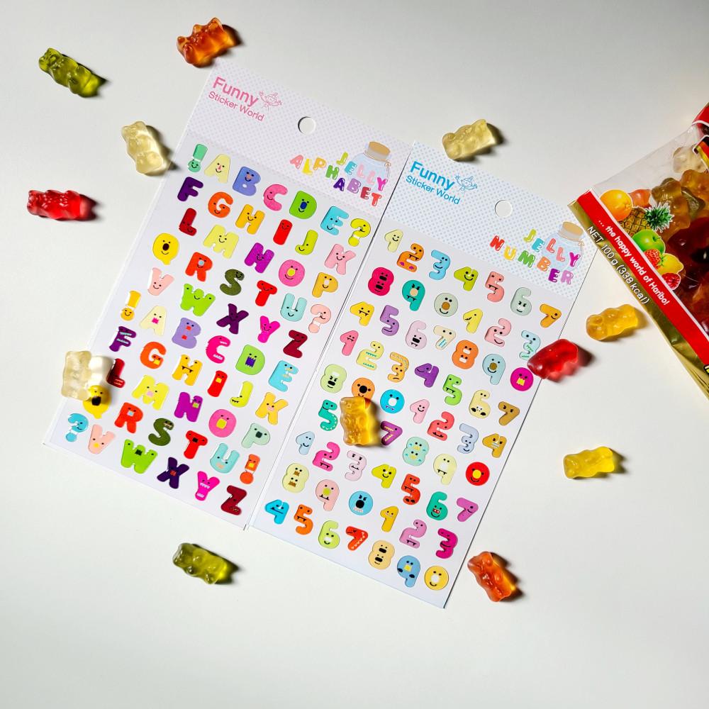 퍼니스티커 레터링 팬시 스티커 L406E L407E 알파벳 숫자 옵션선택 글자 에폭시 스티커