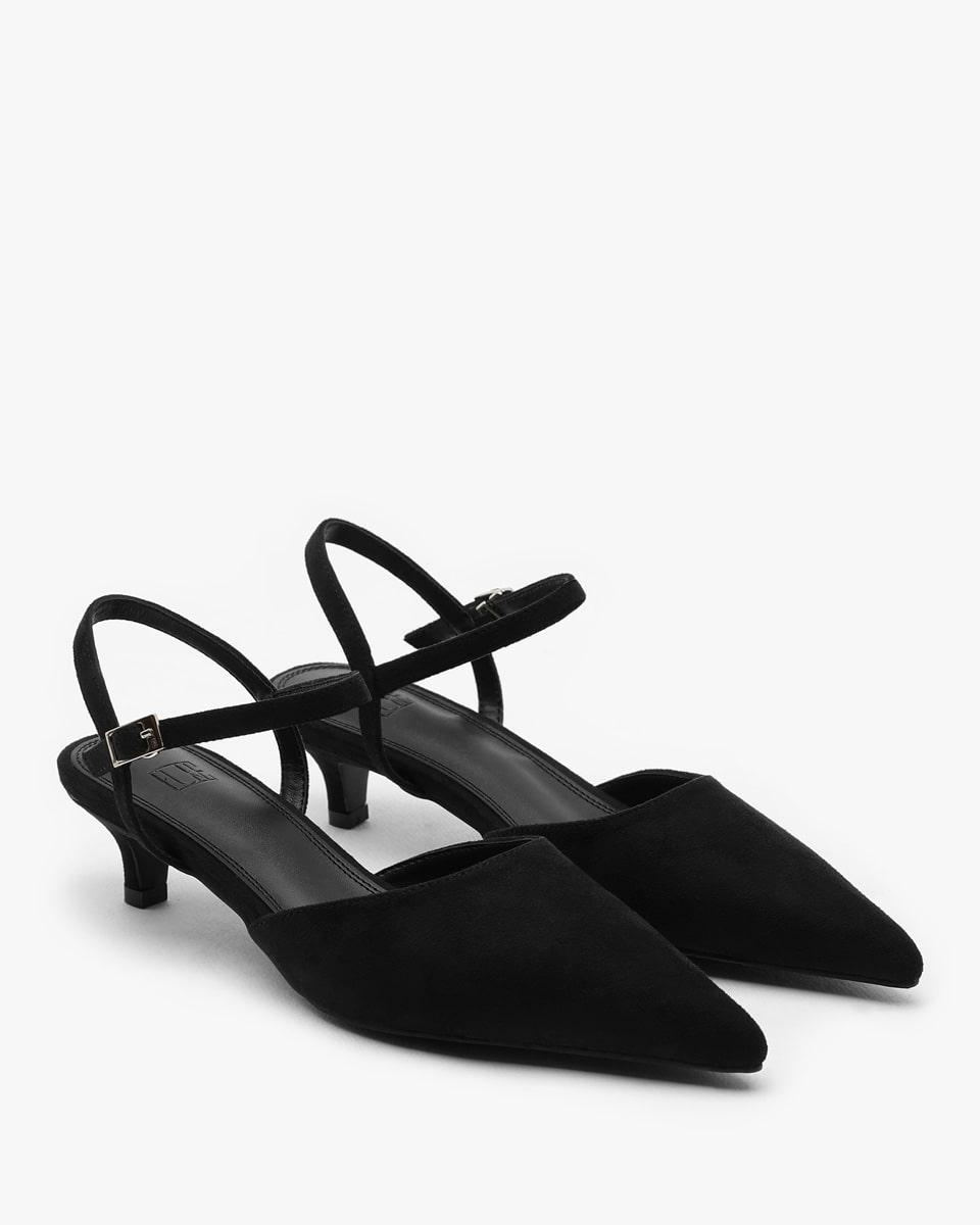 VIAN Strap Pumps_Black Suede