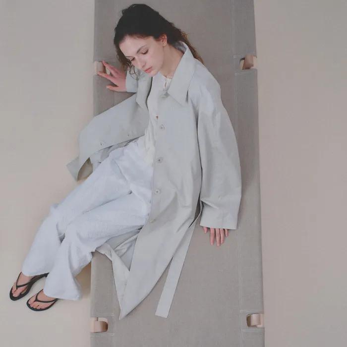 Belita Balmacaan Trench Coat (Light Khaki)