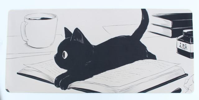 Suojin meow 고양이 데스크매트 장패드