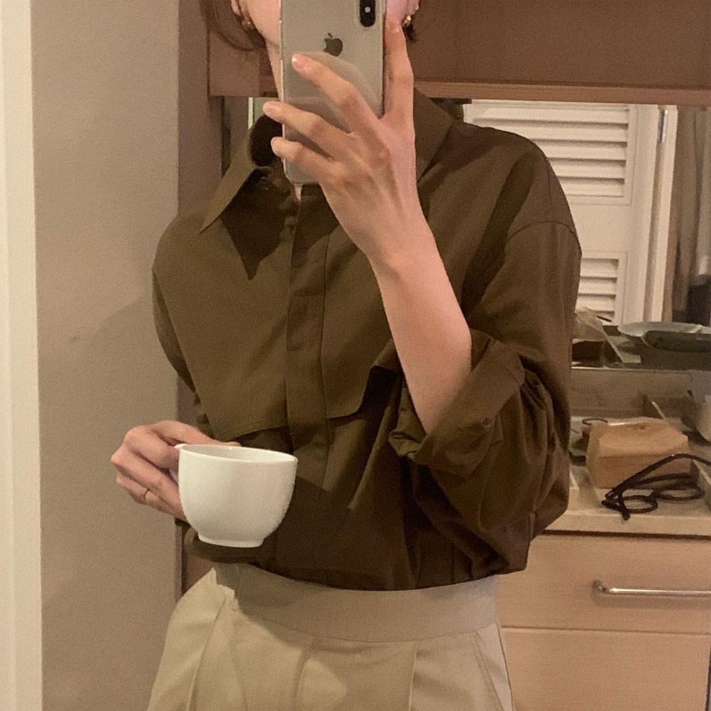 크림당일 오브제 objet 프렌치 남방 셔츠 2color