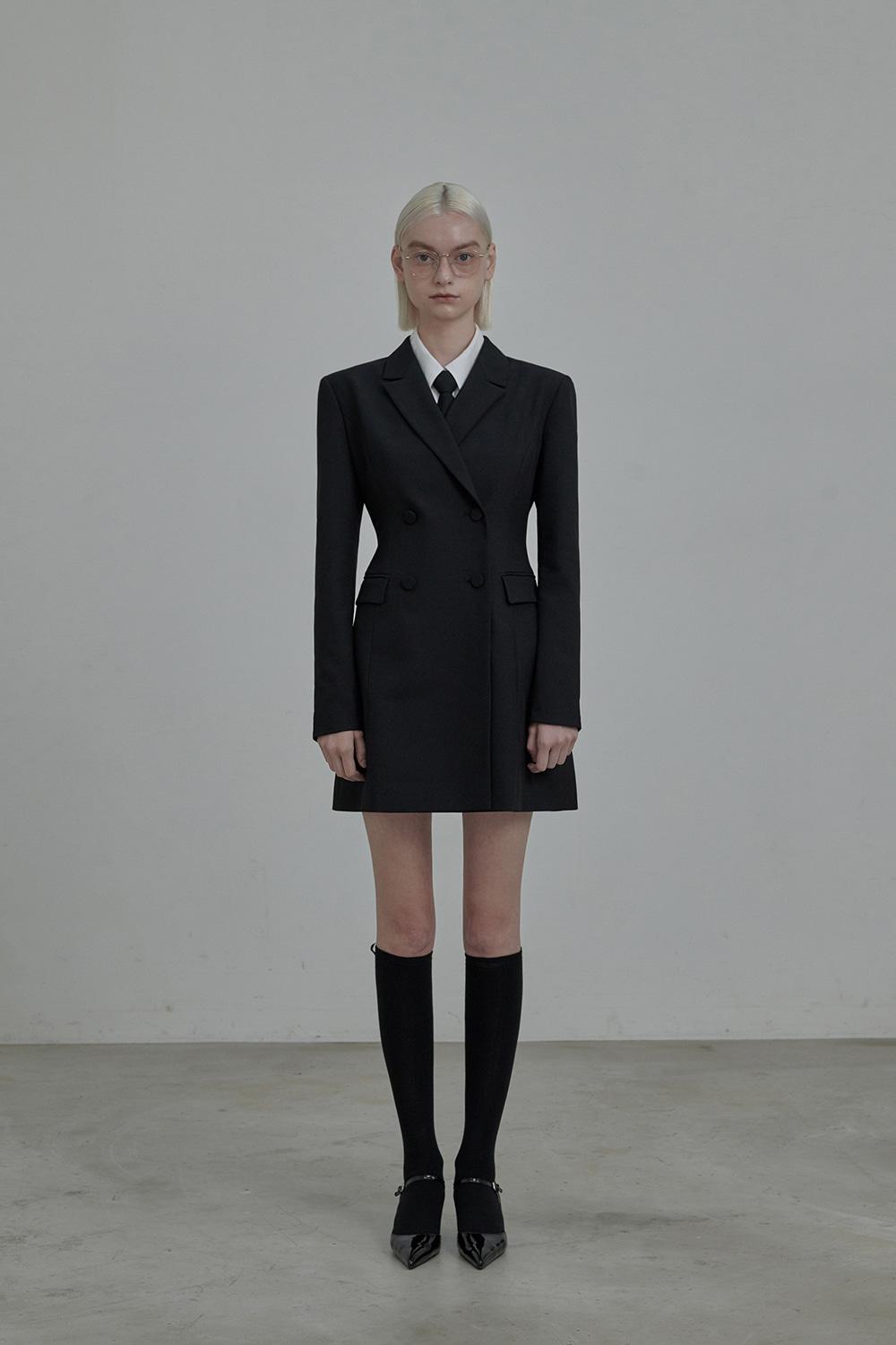 [9/23일 예약발송] Jenn suit jacket dress - Black