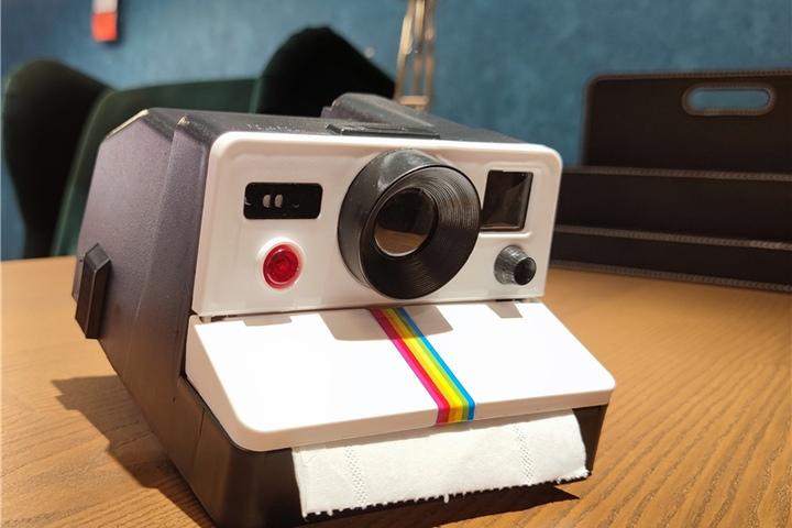 [해외] 빈티지 폴라로이드 티슈커버 두루마리 두루말이 롤 휴지 케이스 걸이