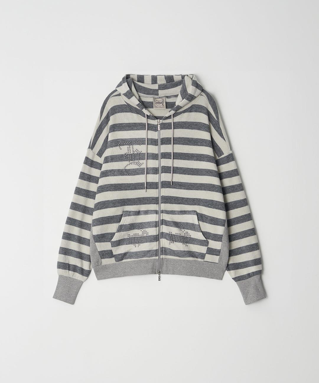 HA - RU  HOODIE - GRAY