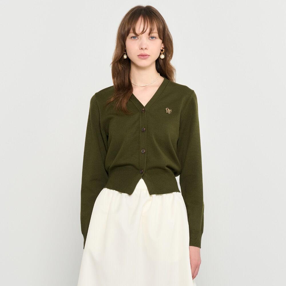 WOMAN GNRL 에센셜 가디건 [KHAKI] / WBD3L04503