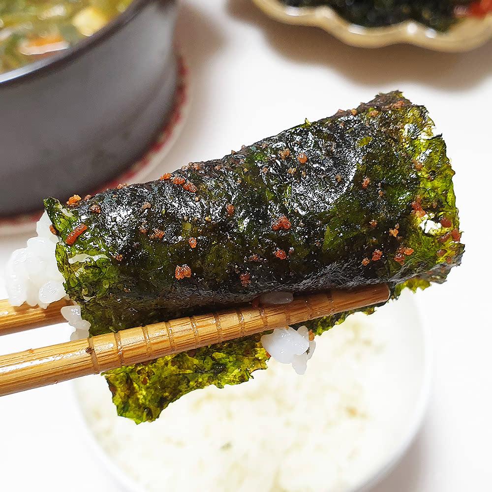 우리집 밥도둑! 하동 녹차 명란김 도시락김 24봉
