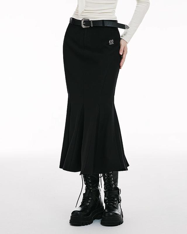 I'MONE 슬림 플레어 스커트 (2 컬러)