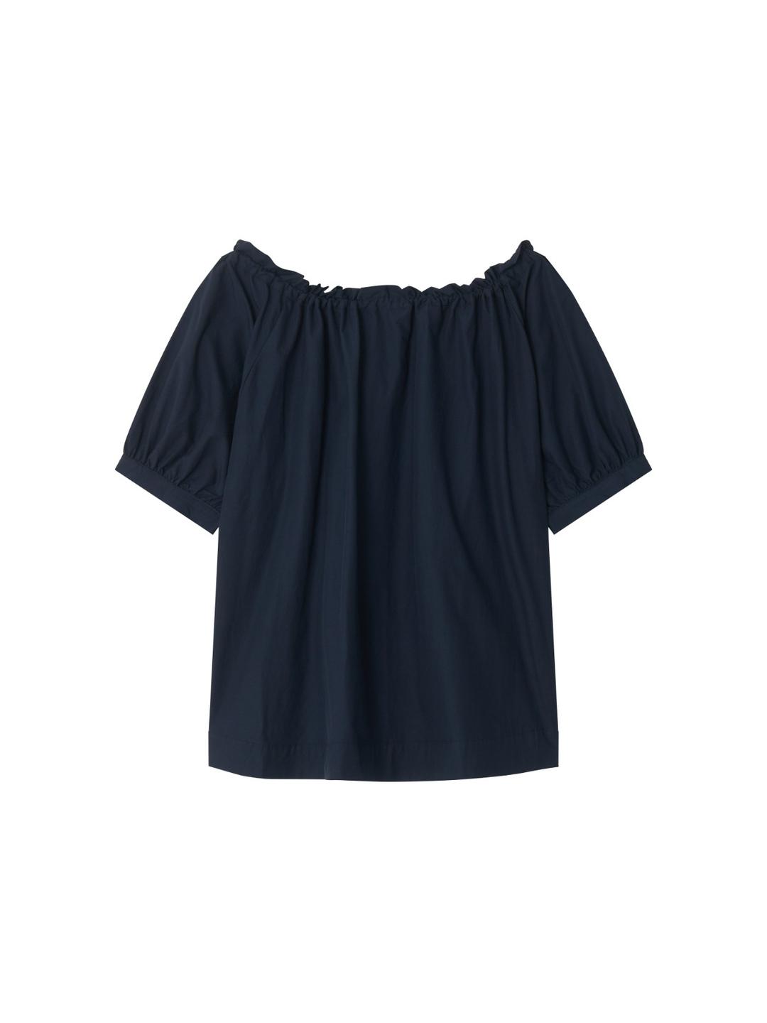 Shirring Top - Navy