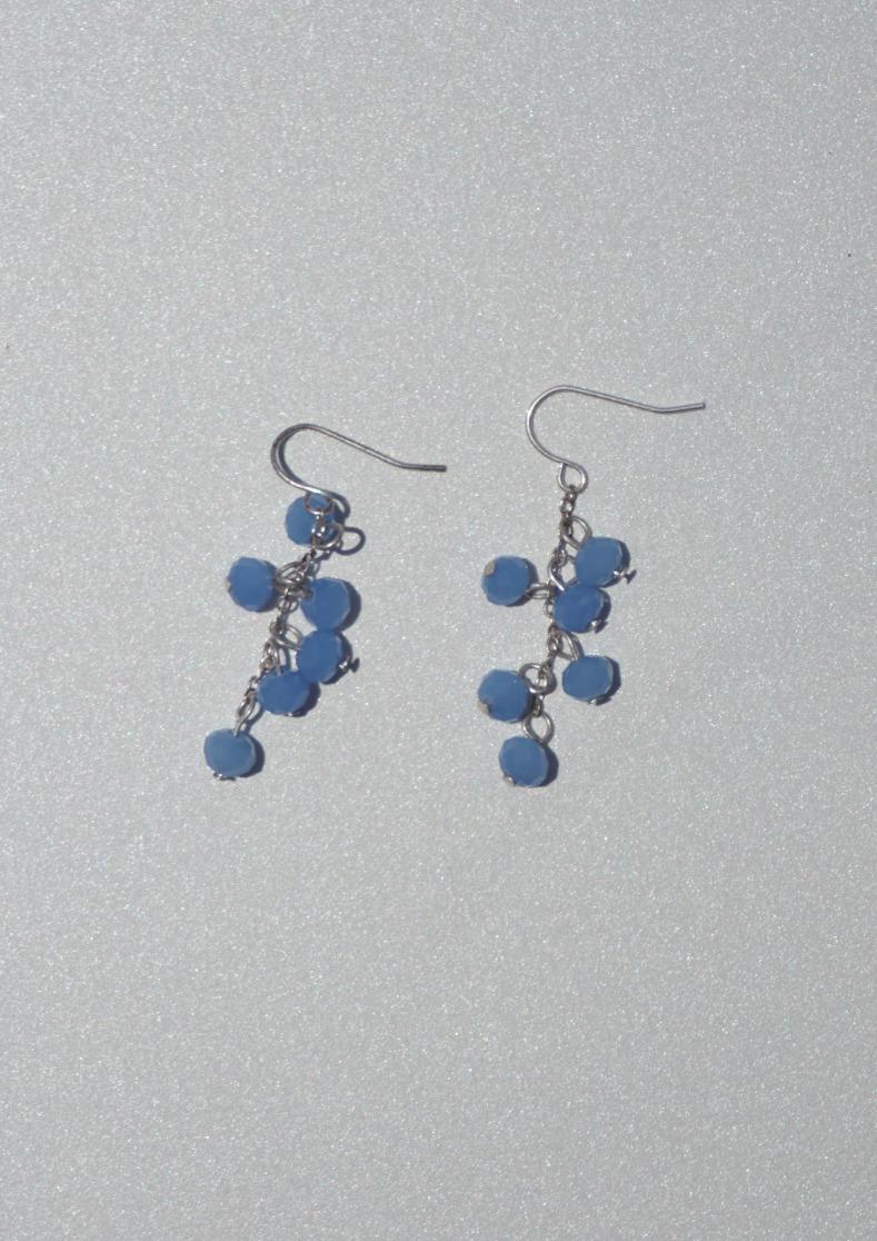 [E303]sky blue fruit earring/오리엔탈 미니멀귀걸이 포인트귀걸이 시선