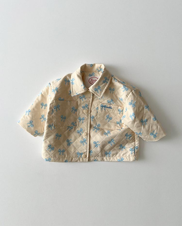 ✨입점특가✨ (1온스) 러블리 여아 카라 누빔 자켓_41JP006