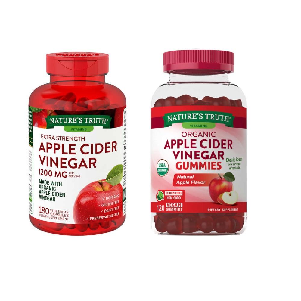 네이처스트루 애플 사이다 비니거 캡슐/ 구미젤리 옵션2종 Natures Truth