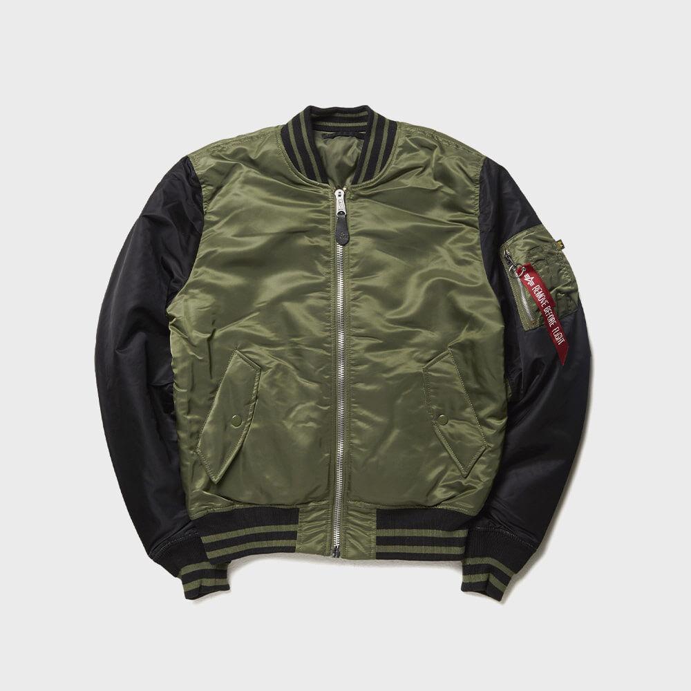 알파인더스트리 MA-1 바시티 Sage Black