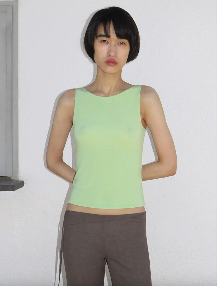 Paloma wool no 1479 Sydney viscose top green 팔로마울 1479 시드니 비스코스 탑 그린
