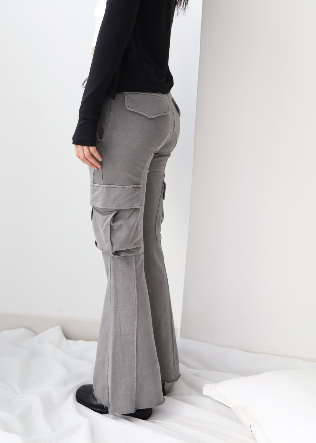 comfy flare cargo pants
