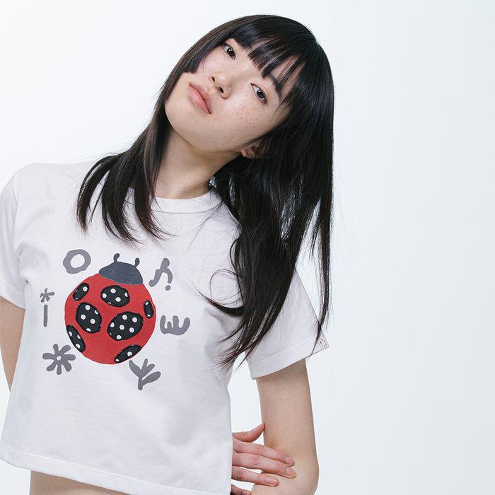 DOT BUG PATCHY T-SHIRT, IVORY