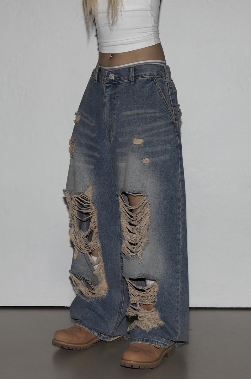 LAB DESTROYED DENIM