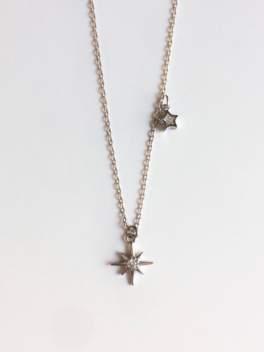 glitter star necklace