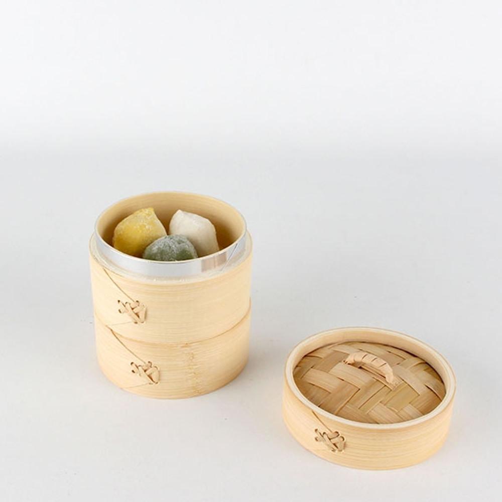 10cm 미니 대나무찜기 l 찜통 딤섬 2단 떡시루 만두통 찜요리 찜솥