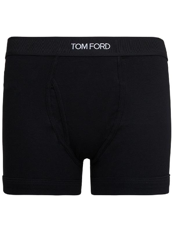 TOM FORD 블랙 로고 밴드 박서 팬티 1040029