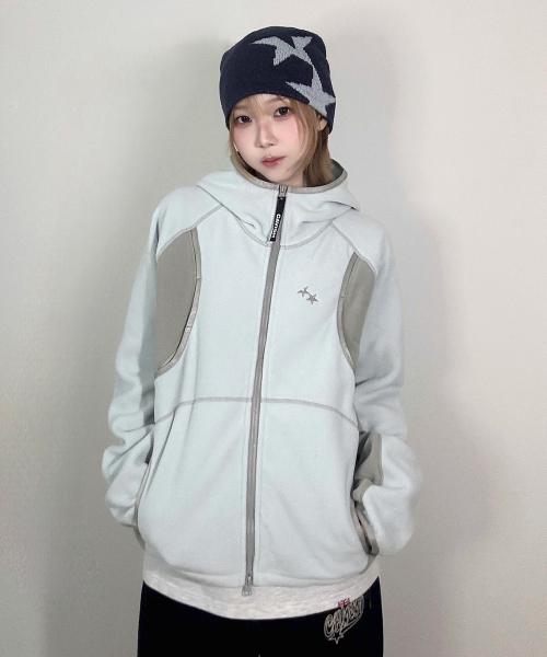 4-POCKET FLEECE JACKET BLUE(CV2FFFB960A)