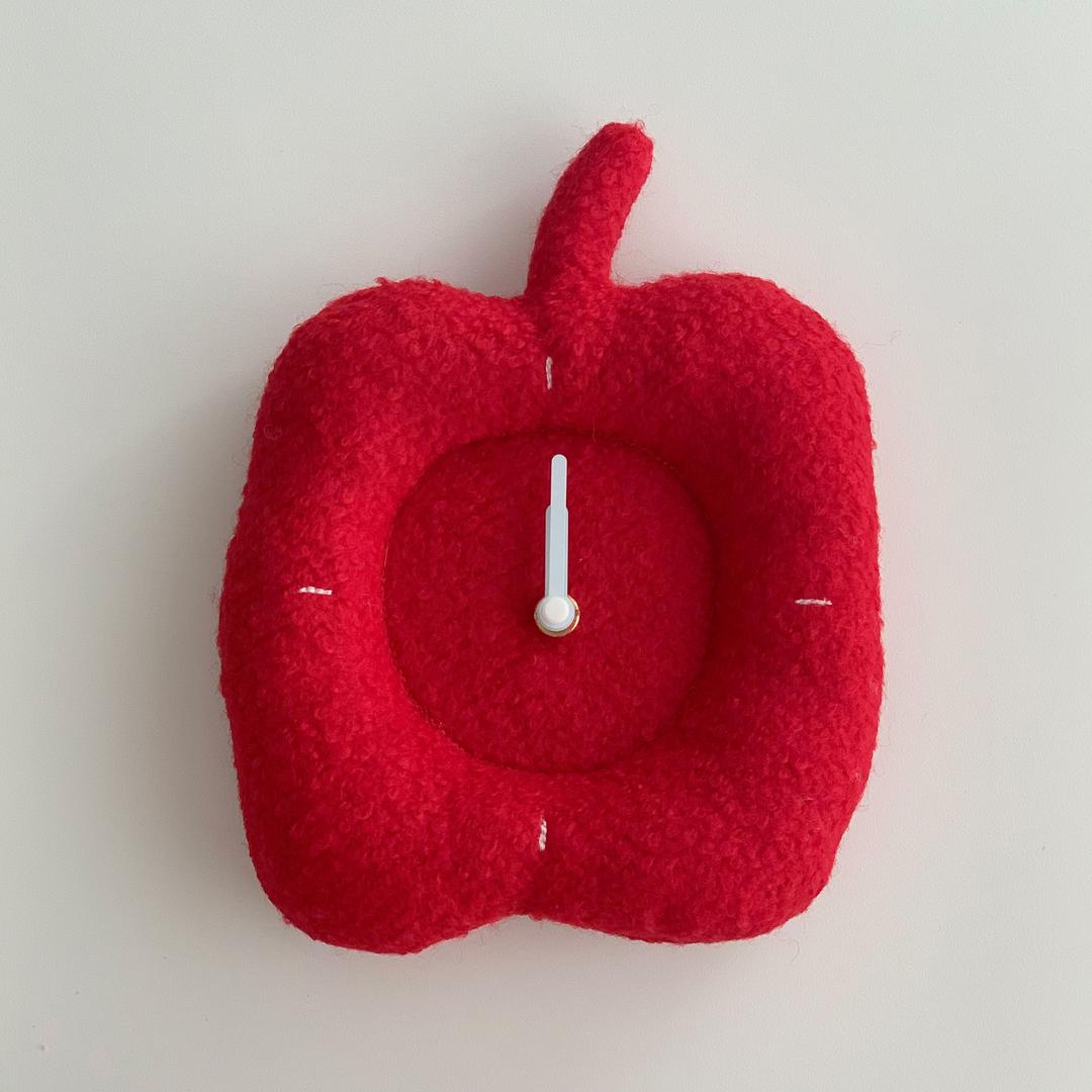 Apple Clock _ red