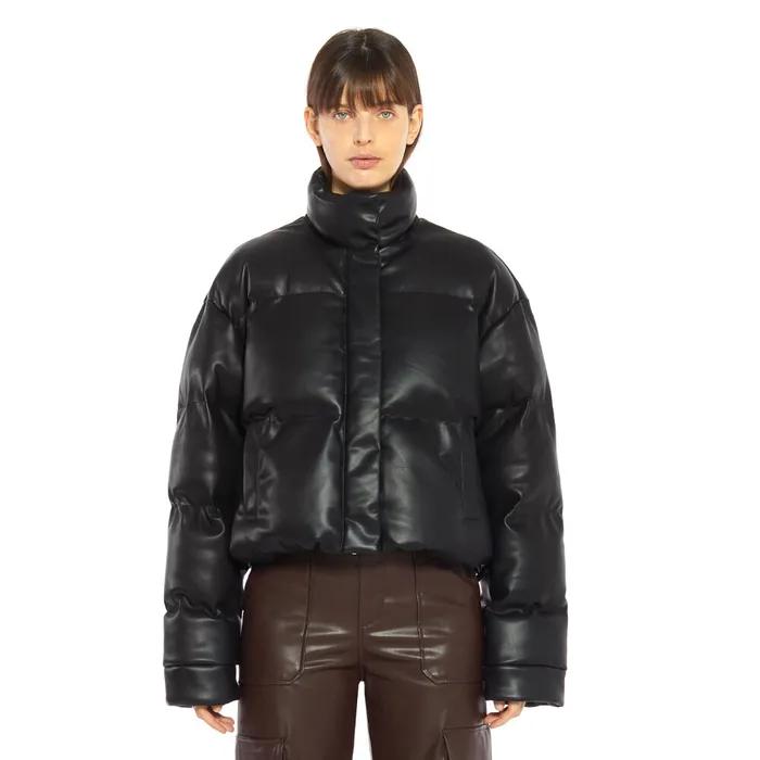 7062-1 THINSULATE VEGAN LEATHER PADDING_BLACK