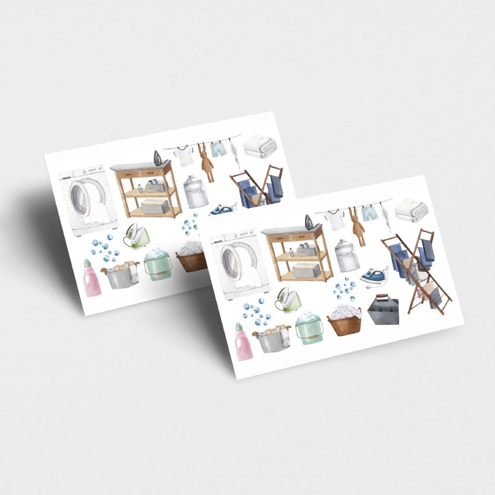 빨래하자 스티커 , 빨래 스티커 , 세탁기 스티커 , (10매) 세제 스티커 ,