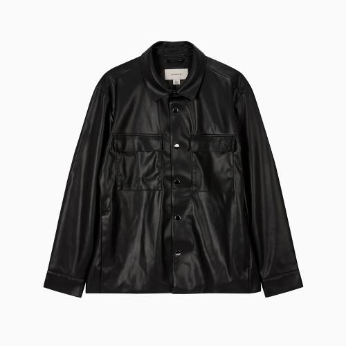 남성 페이크 레더 셔츠 자켓 4RE404G UB1