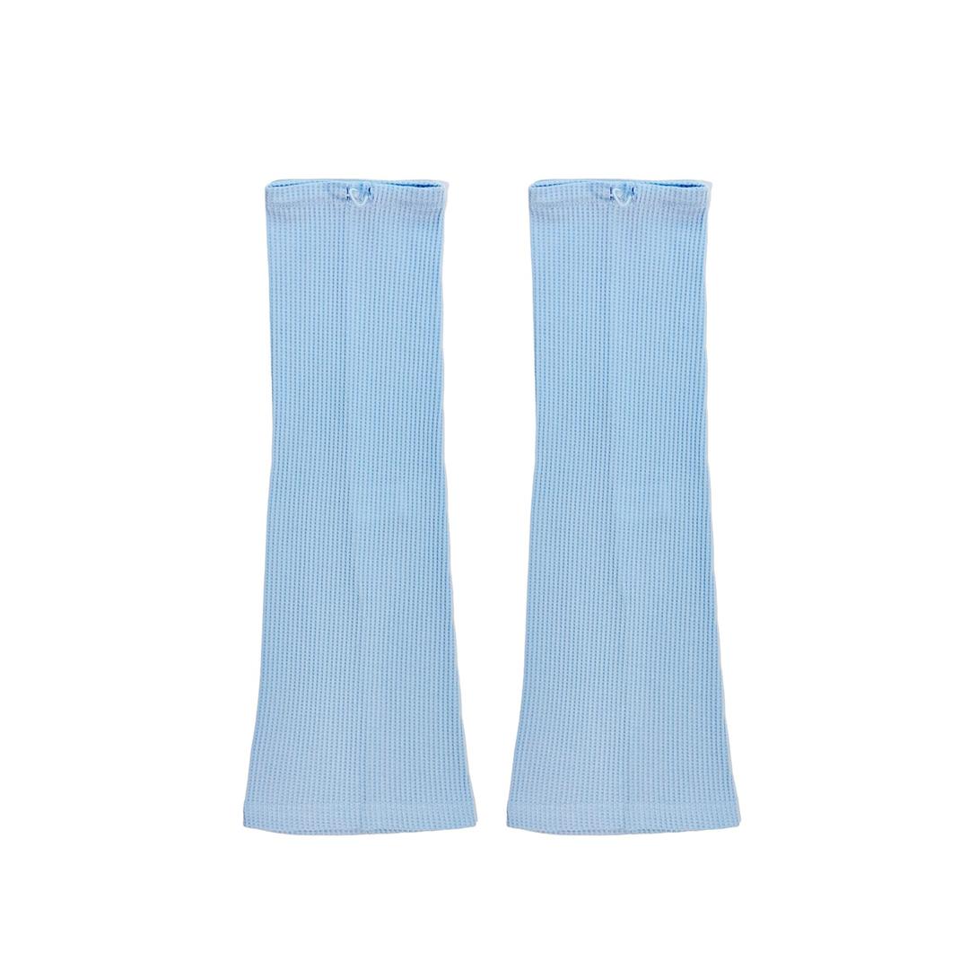 BIRTHDAY EDITION - WAFFLE LEG WARMERS (SKY BLUE)