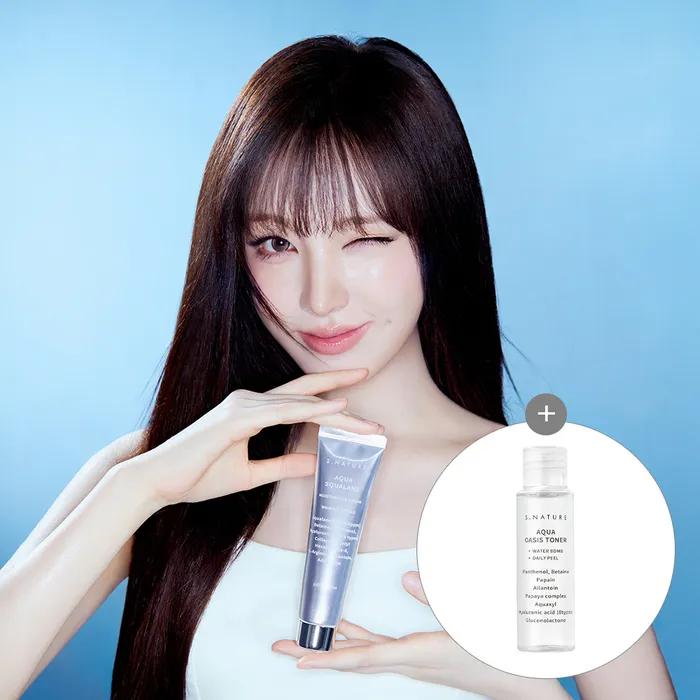 에스네이처 아쿠아 스쿠알란 수분크림 60ml (+토너 50ml)