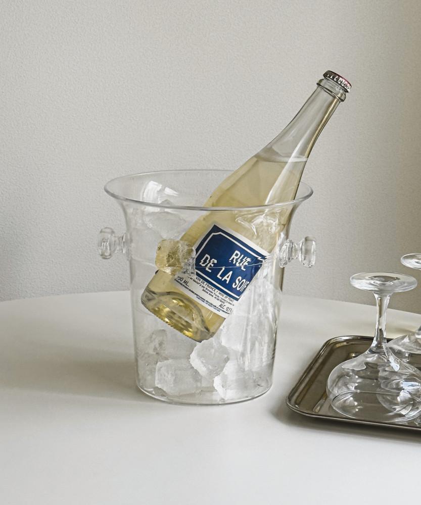 투명 아이스버킷 와인칠링 와인쿨러 S