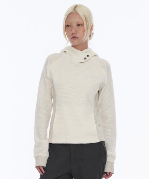 Boucle Hoodie Beige