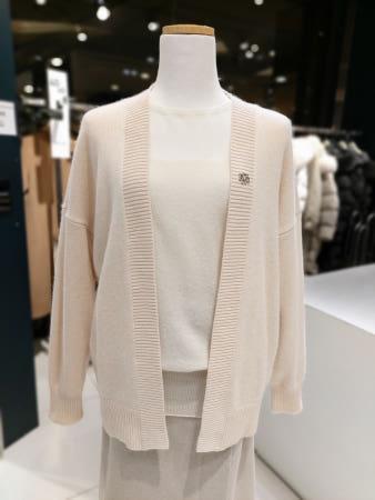 이런 상품 어때요? 나이스클랍 A244PWKA74 앞 단작 골지 숄 가디건