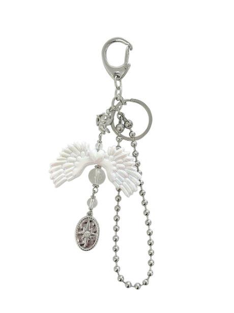 angel wings keyring