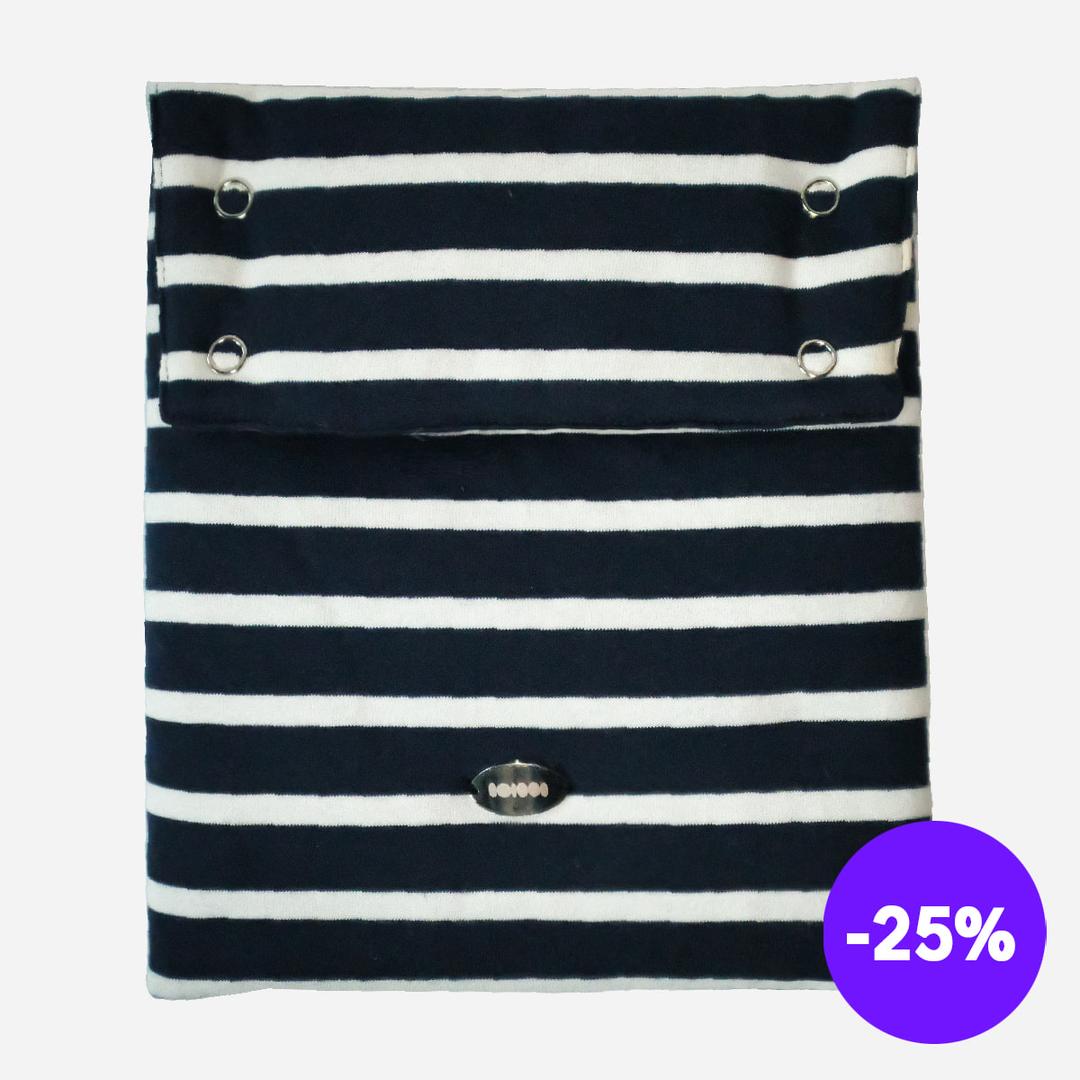 Book pouch [Navy stripe]