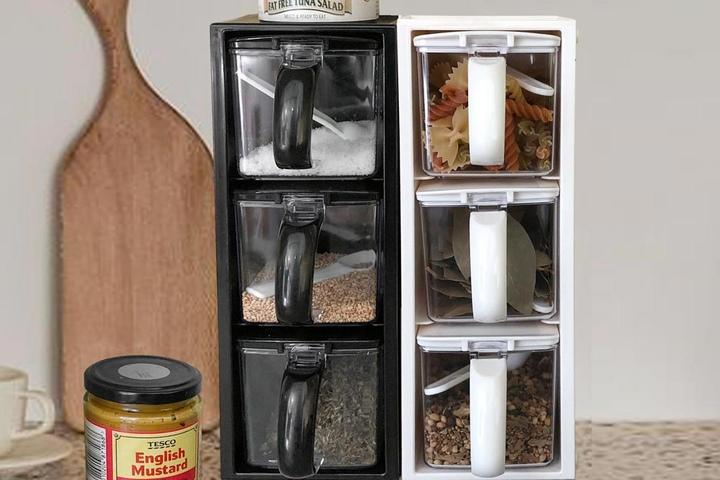 모던 양념통세트 3P 스푼포함 조미료통 홈베이킹 카페 시즈닝