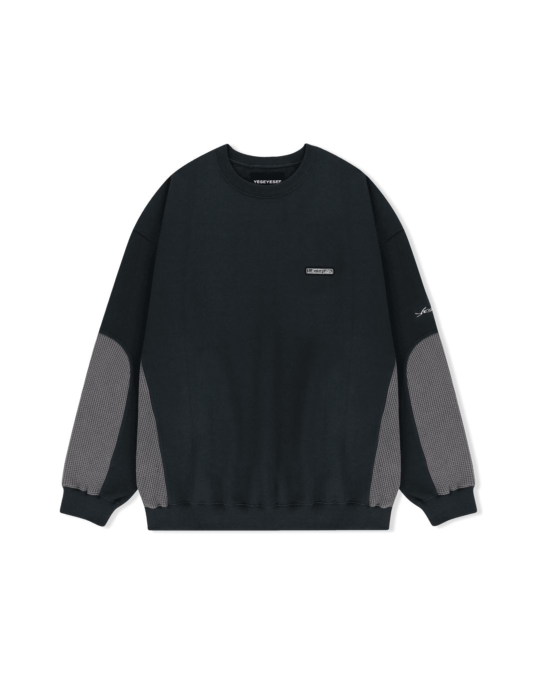 Y.E.S Waffle Sweatshirt Charcoal