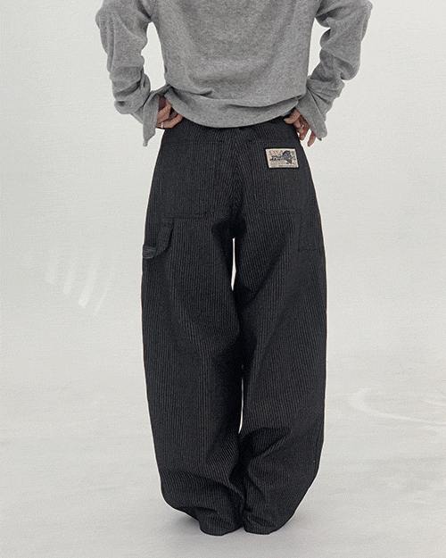 [UNISEX] 앤튼 패치 스트라이프 데님 / 10일소요