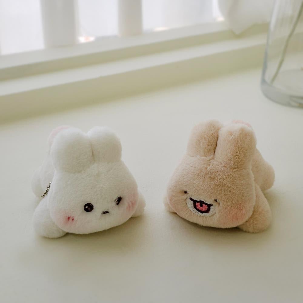 라잉 슈크림 토끼 슈야 초콜렛 토끼 토야 봉제인형 8cm 2종 가방고리 키링