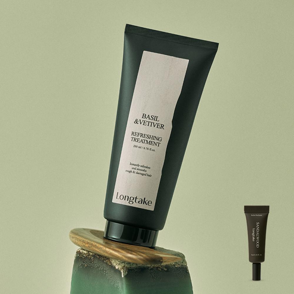 롱테이크 바질 앤 베티버 리프레싱 트리트먼트 200ml