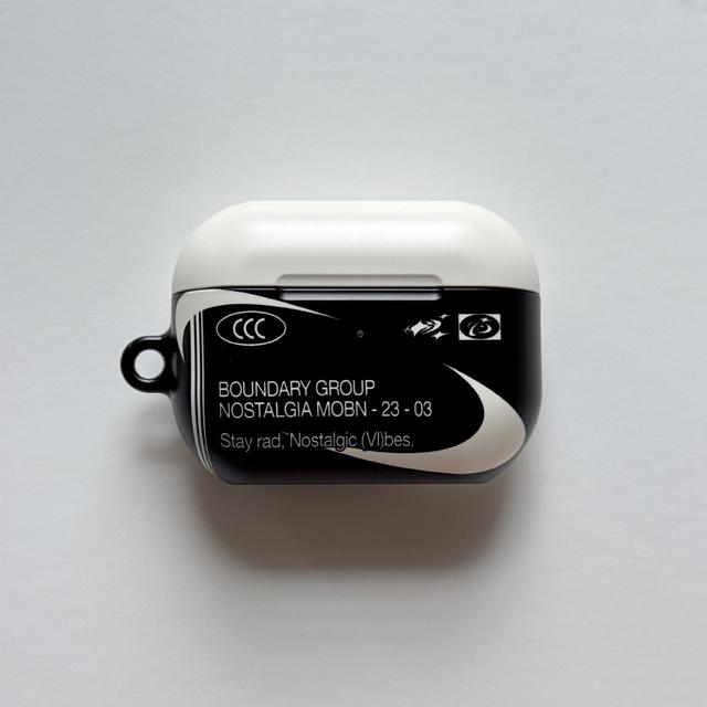 Nostalgic Vibes AirPods Case (Black) (Matte)