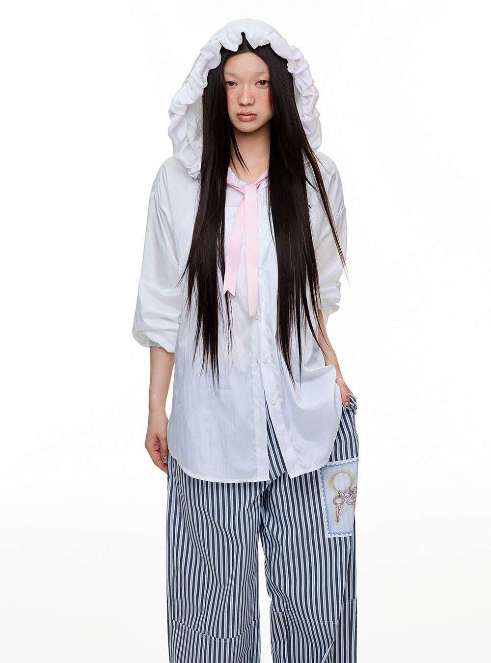 Kisscheek Pleated UV Hooded Jacket
