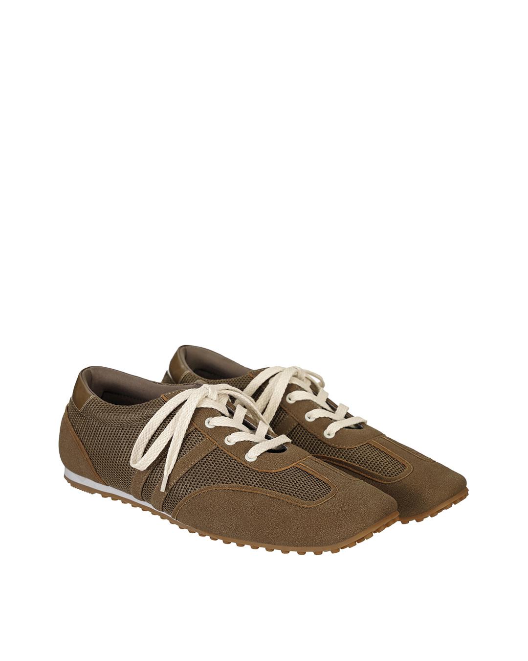 Morrow Square Sneakers · 머로우 스퀘어 스니커즈 / 브라운